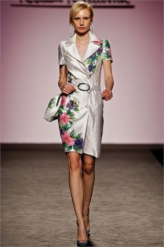 renato balestra moda donna impermeabile a fiori